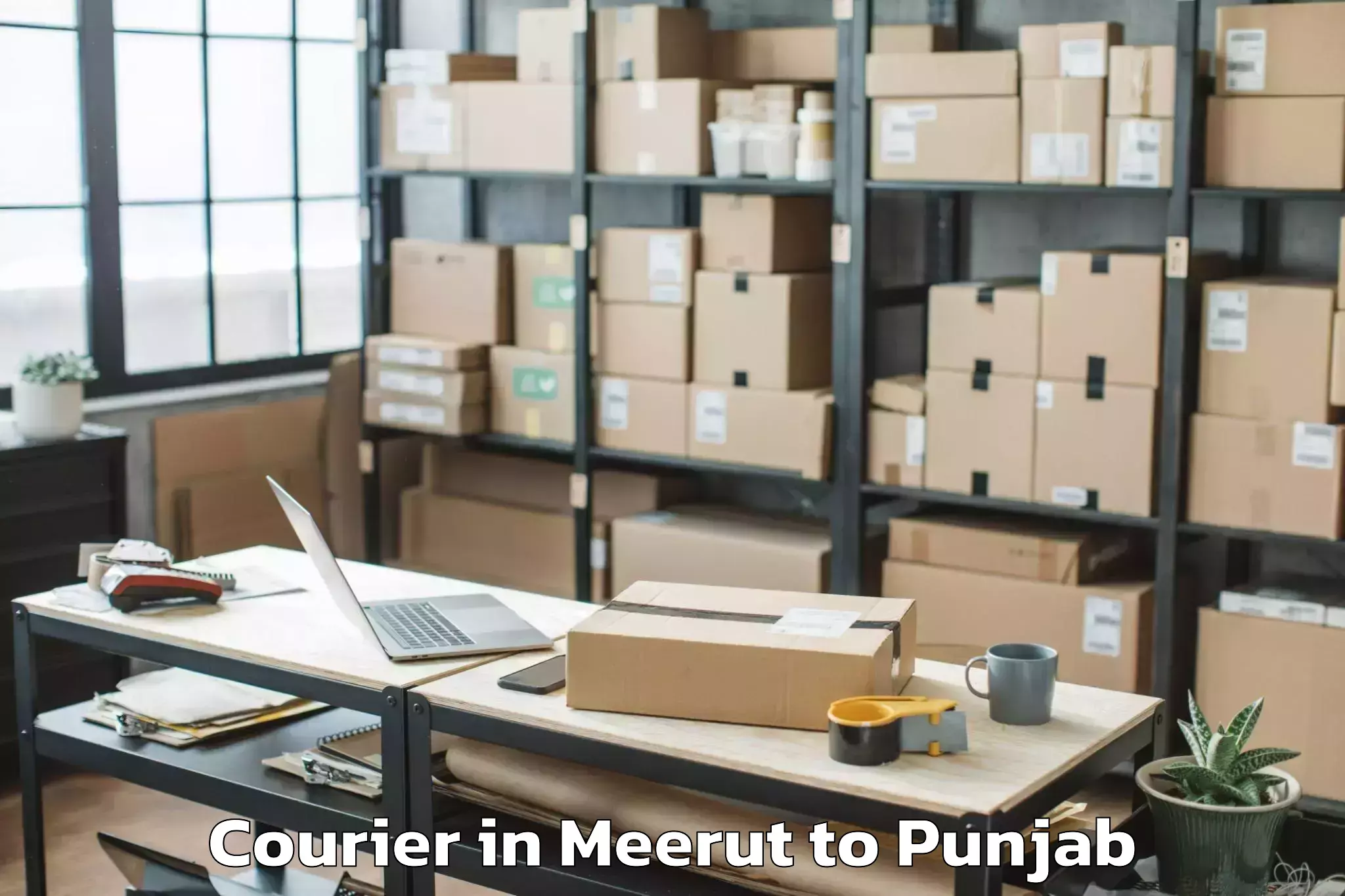 Reliable Meerut to Dirba Courier